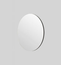 Middle of Nowhere Miller Round Mirror, Black - frame profile