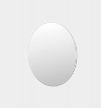 Middle of Nowhere Miller Round Mirror, Bright White - frame profile