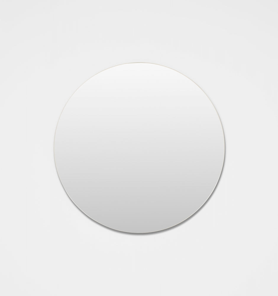 Middle of Nowhere Miller Round Mirror, Bright White | Norsu Interiors