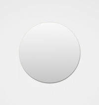 Middle of Nowhere Miller Round Mirror, Bright White | Norsu Interiors