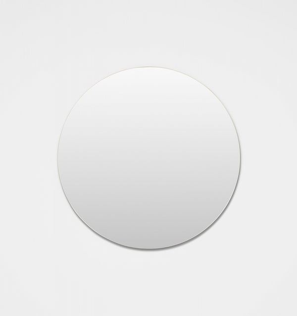 Middle of Nowhere Miller Round Mirror, Bright White | Norsu Interiors