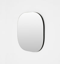 Middle of Nowhere Miller Square Mirror, Black - frame profile