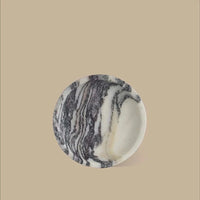 Black Blaze Trays Black Blaze - Linea Small Marble Dish, Calacatta Viola