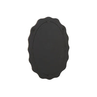 GlobeWest Rufus Ondine Oval Wall Mirror - Multi Travertine - Emperador