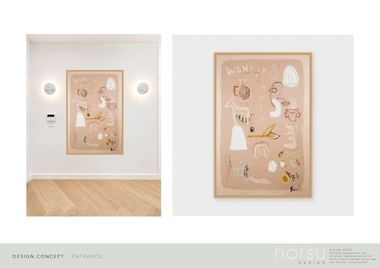 Entrance concept board