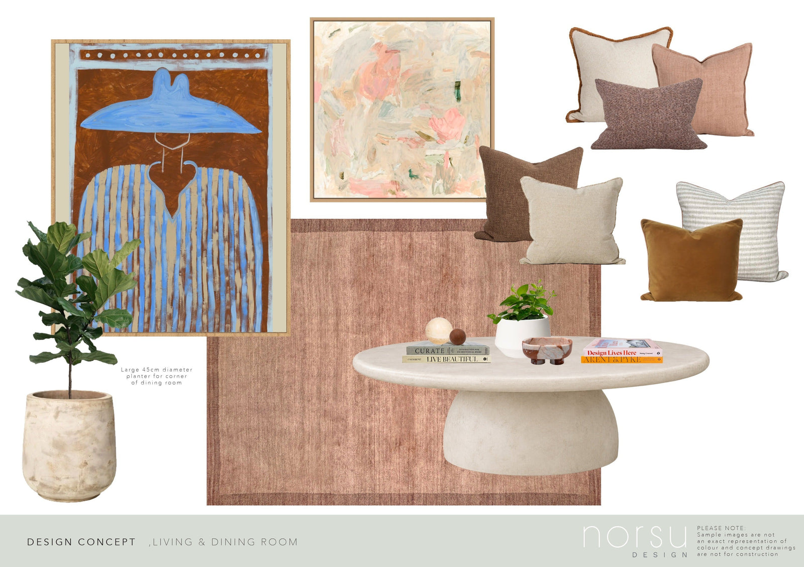 Living Room concept board