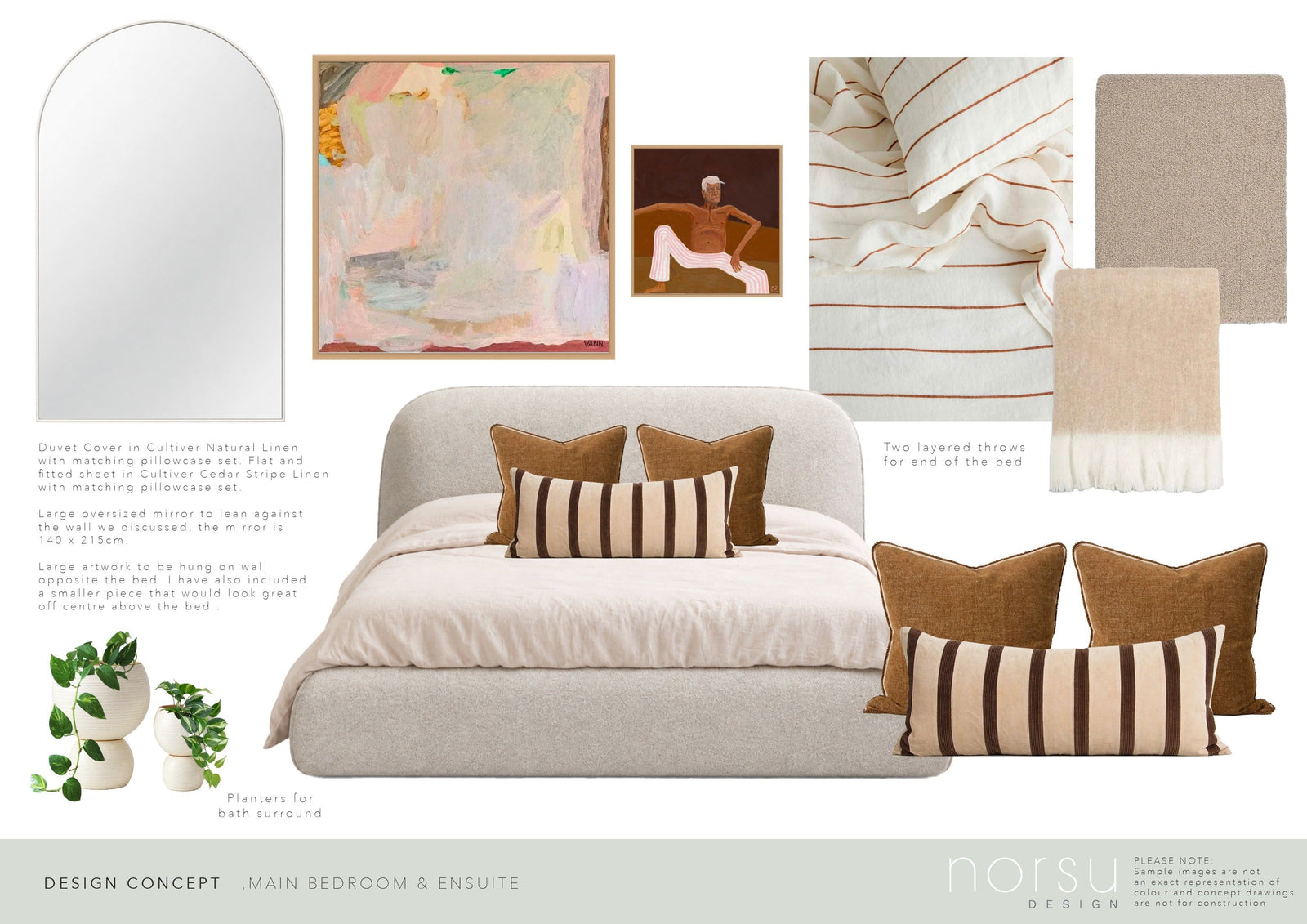 Main Bedroom concept board
