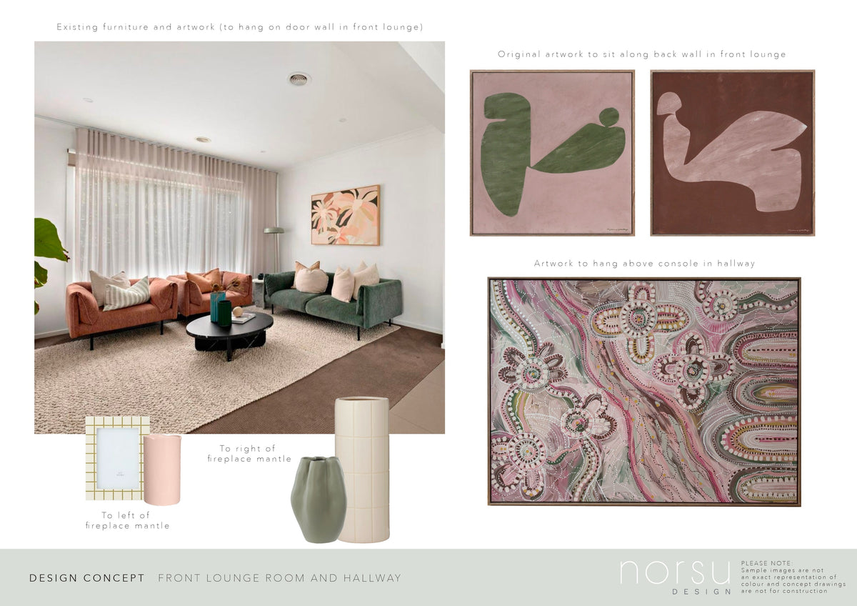 Front Room concept board