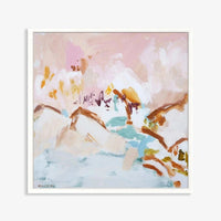 Marcia Priestley Alps limited edition canvas print in white stained timber frame