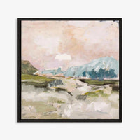 Blue Mountains in black stained timber frame