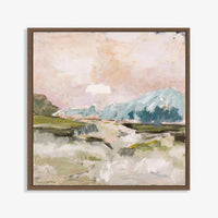 Blue Mountains in mocha stained timber frame