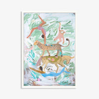 Celestial Circus in white stained timber frame