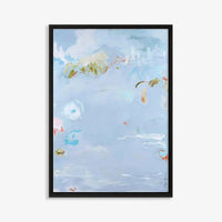 Sea Bleu in black stained timber frame