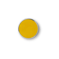 Mustard Made yellow round magnetic button with smooth surface and shiny edge