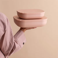 Styleware Nesting Tray Blush styled for serving