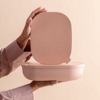 Stackable Blush nesting trays