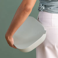 Eucalyptus nesting tray with leak-resistant lid