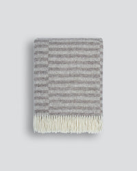 Baya Noah Throw in Oatmeal - front view