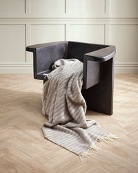Baya Noah Throw in Oatmeal - styled