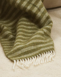 Baya Noah Throw in Olive - detail