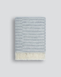 Baya Noah Throw in Silver - front view