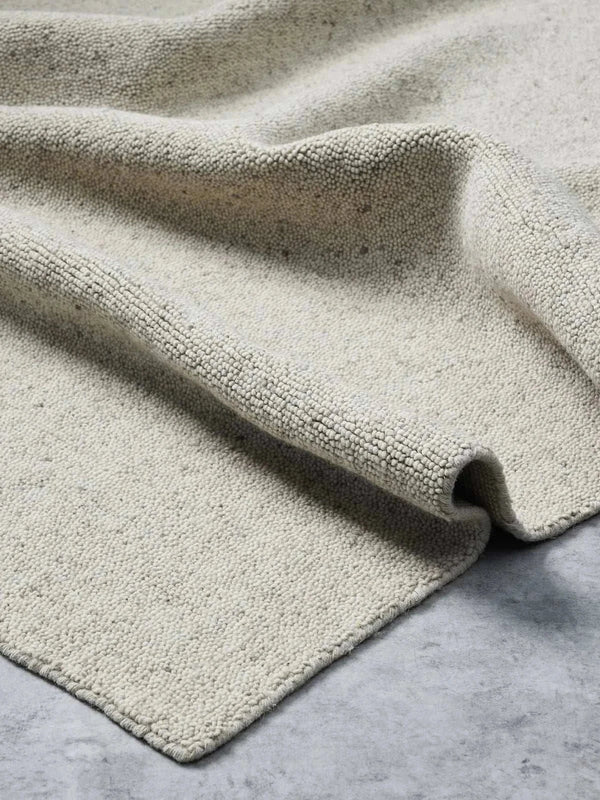 Tribe Home Noble Rug light beige hand-loomed wool with subtle texture