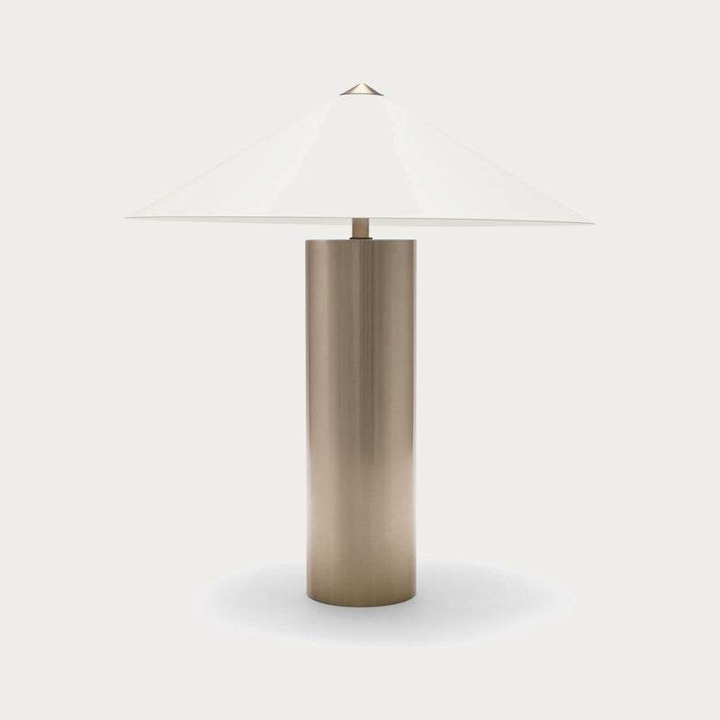 Aiko Table Lamp Silver on norsu grey
