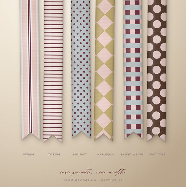 norsu STUDIO Christmas Limited Edition Ribbon – 2.5cm x 20m