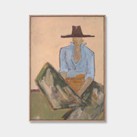 Marcia Priestley Limited Edition Fine Art Canvas Print - Chaps Olivine