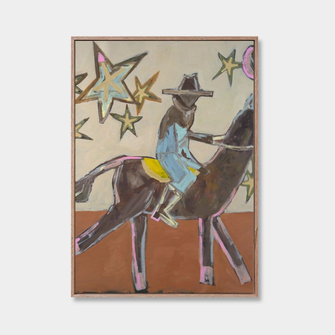 Marcia Priestley Limited Edition Fine Art Canvas Print - The Rider + Saffron