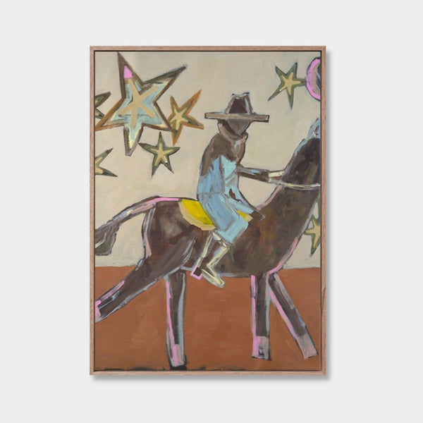 The Rider + Saffron — limited edition fine art canvas print by Marcia Priestley | wall art at Norsu Interiors