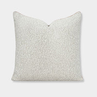 norsu STUDIO Forma Collection Vanilla sculpt cushion with luxe fringing and piping, handcrafted in Melbourne