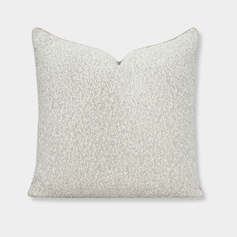norsu STUDIO Forma Collection Vanilla sculpt cushion with luxe fringing and piping, handcrafted in Melbourne