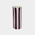 norsu STUDIO Living Handpainted Ceramic Petal Vase, Large – Stripe