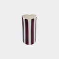 norsu STUDIO Living Handpainted Ceramic Petal Vase, Small – Stripe