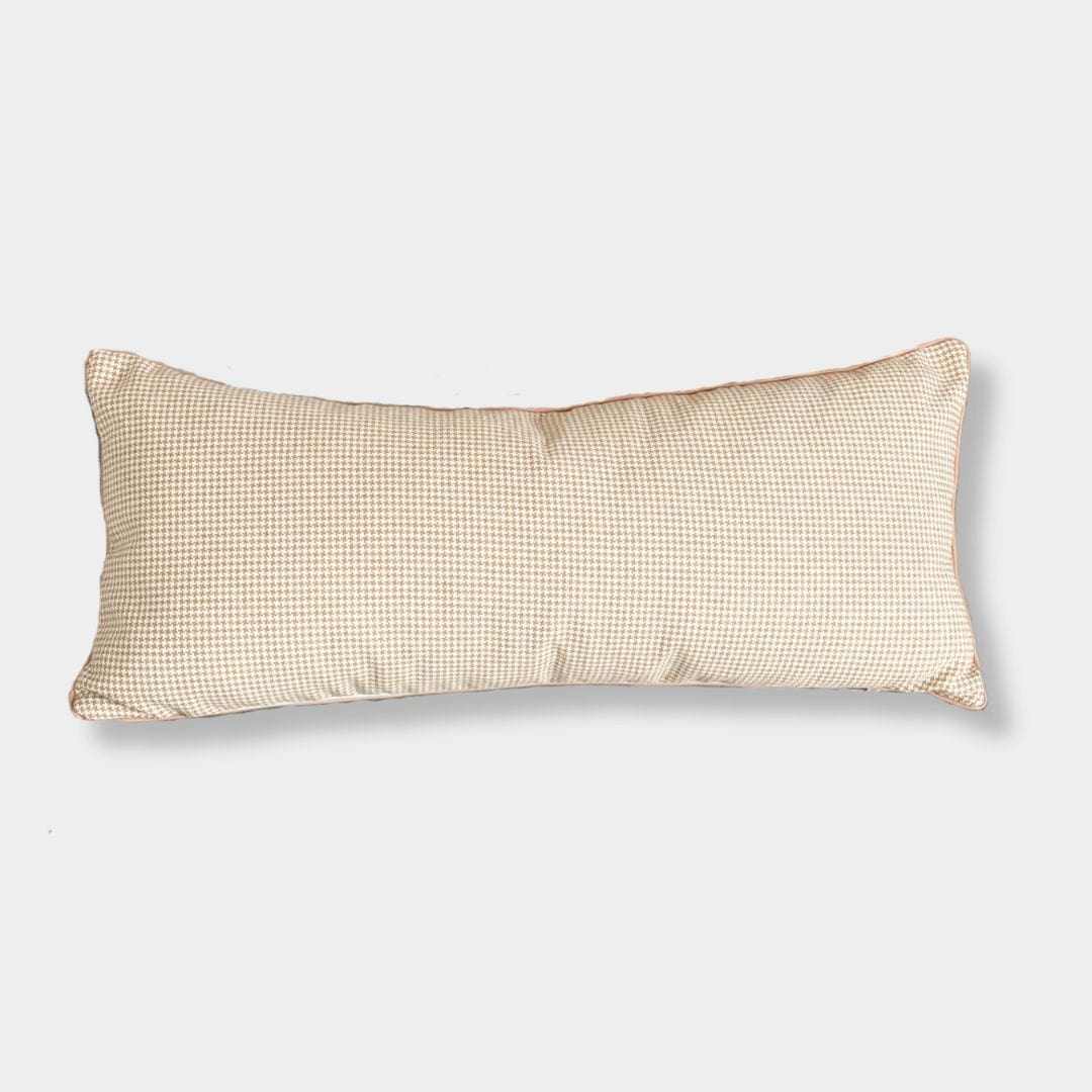 norsuSTUDIO Cushions 90 x 40 cm / Yes norsu STUDIO - Forma Collection - Eden Cushion, Honey Houndstooth (various sizes)