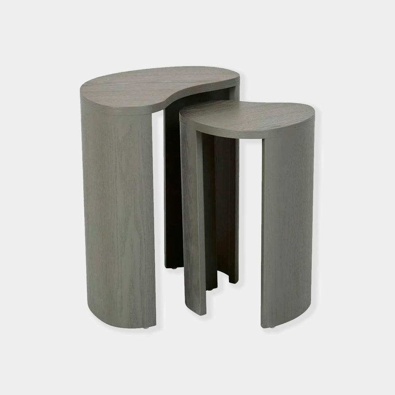 Globe West Side Tables Oberon Curve Set Of 2 Side Table - Thyme