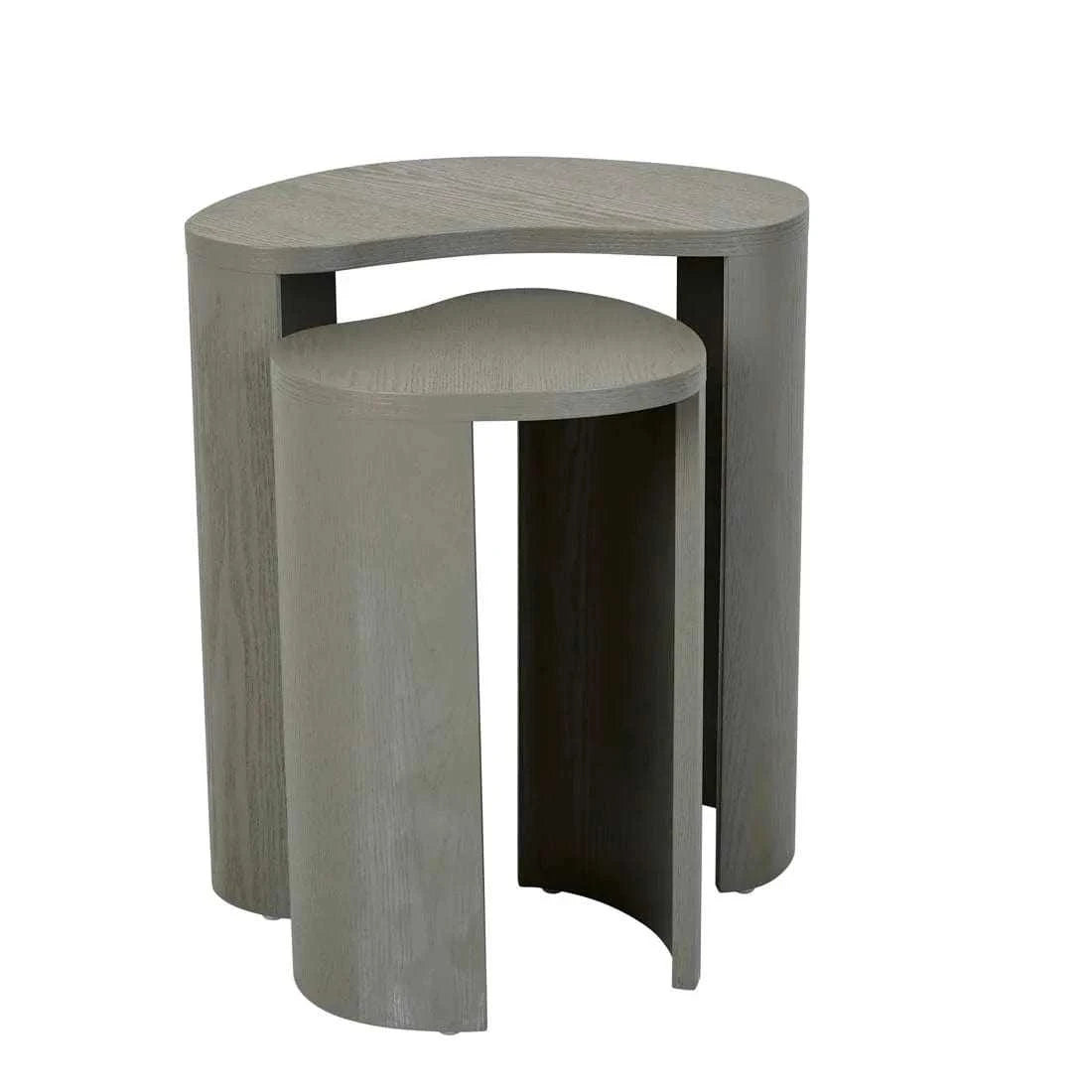 Globe West Side Tables Oberon Curve Set Of 2 Side Table - Thyme