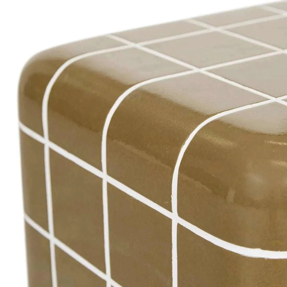 Globe West Side Tables Globe West Seville Tile Side Table, Olive