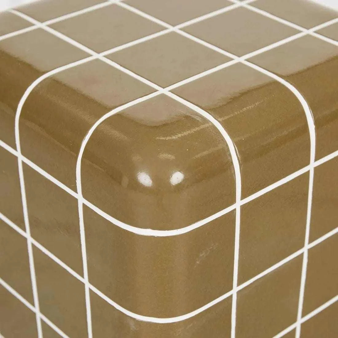 Globe West Side Tables Globe West Seville Tile Side Table, Olive