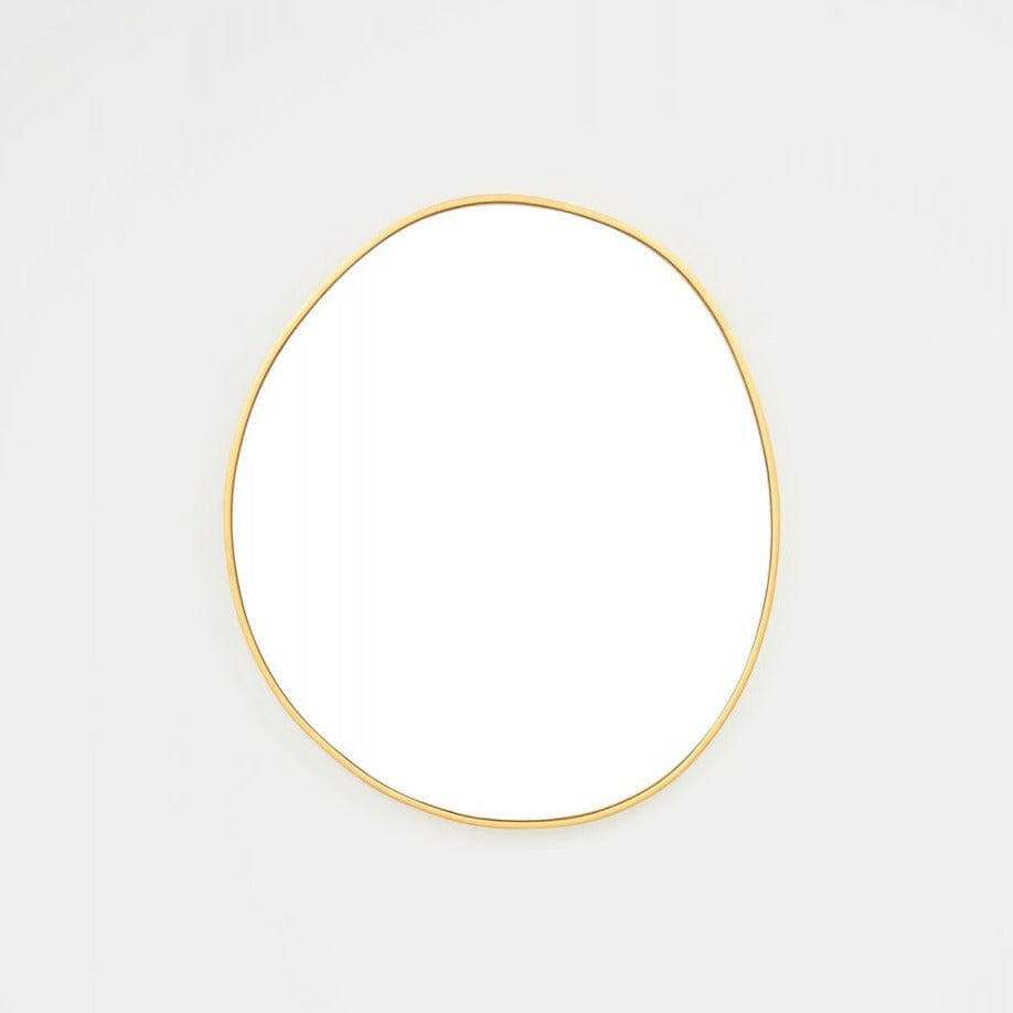 Middle of Nowhere Mirrors Middle of Nowhere Organic Mirror, Brass, 70 x 80cm