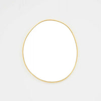 Middle of Nowhere Mirrors Middle of Nowhere Organic Mirror, Brass, 70 x 80cm