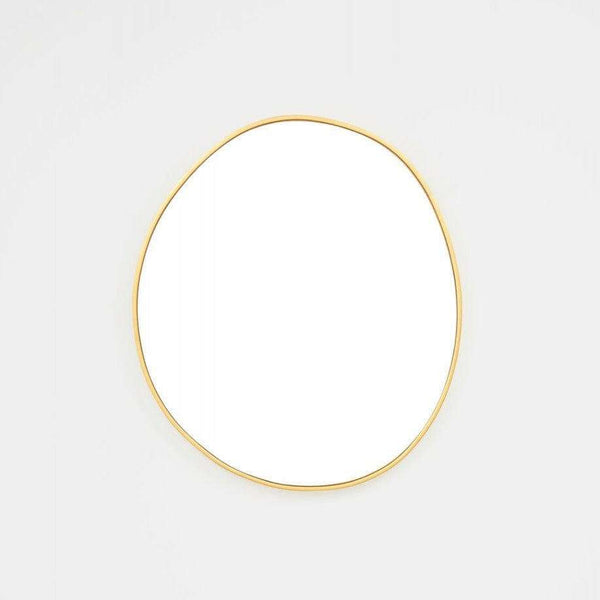 Middle of Nowhere Organic Mirror, Brass, 70 x 80cm | Norsu Interiors