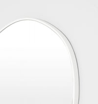 Middle of Nowhere Organic Mirror, Bright White, 70 x 80cm - corner detail