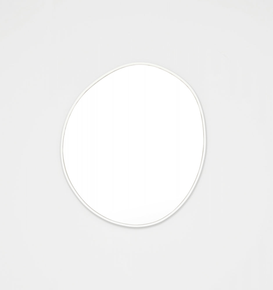 Middle of Nowhere Organic Mirror, Bright White, 70 x 80cm | Norsu Interiors