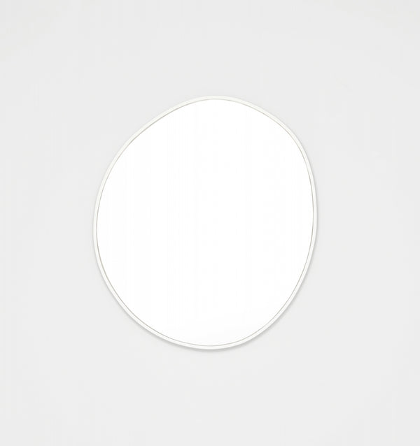 Middle of Nowhere Organic Mirror, Bright White, 70 x 80cm | Norsu Interiors