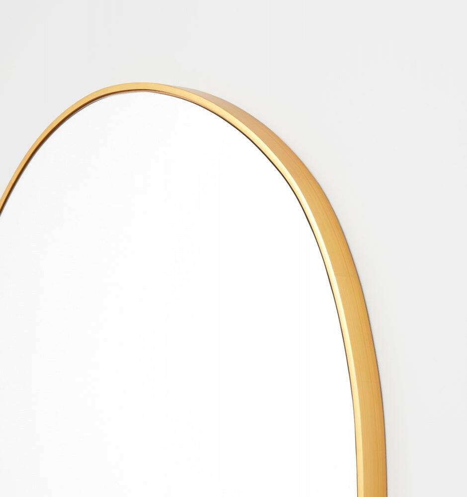 Middle of Nowhere Organic Mirror, Brass, 90 x 95cm.