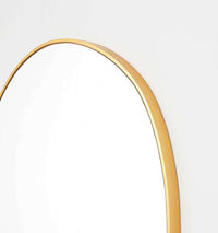 Middle of Nowhere Organic Mirror, Brass, 90 x 95cm.