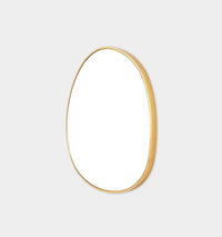 Middle of Nowhere Organic Mirror, Brass, 90 x 95cm.