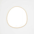 Middle of Nowhere Organic Mirror, Brass, 90 x 95cm